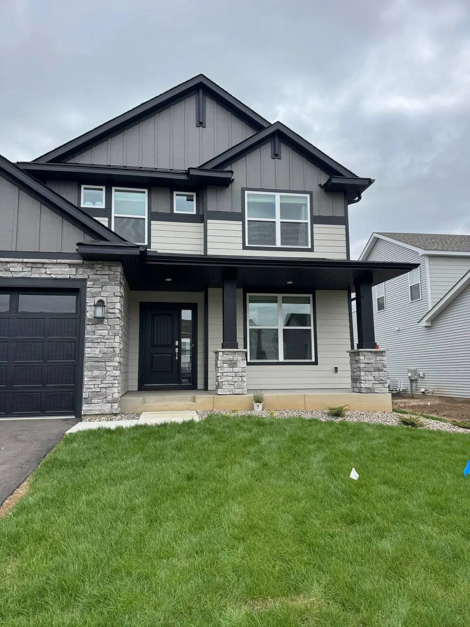 Gutter system with guards on a home near Delano MN