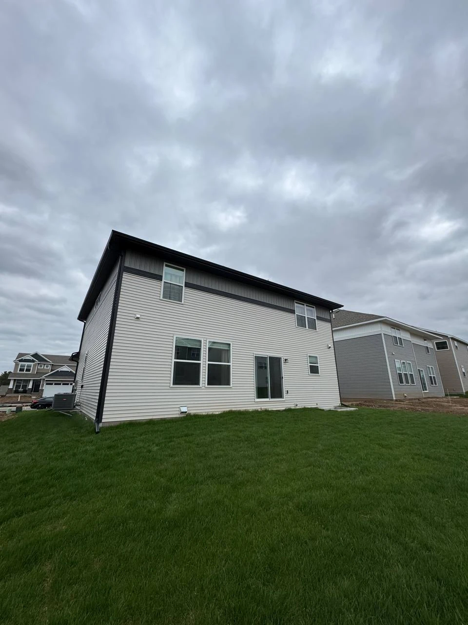 Downspout and gutter system on a Rockford MN residential property