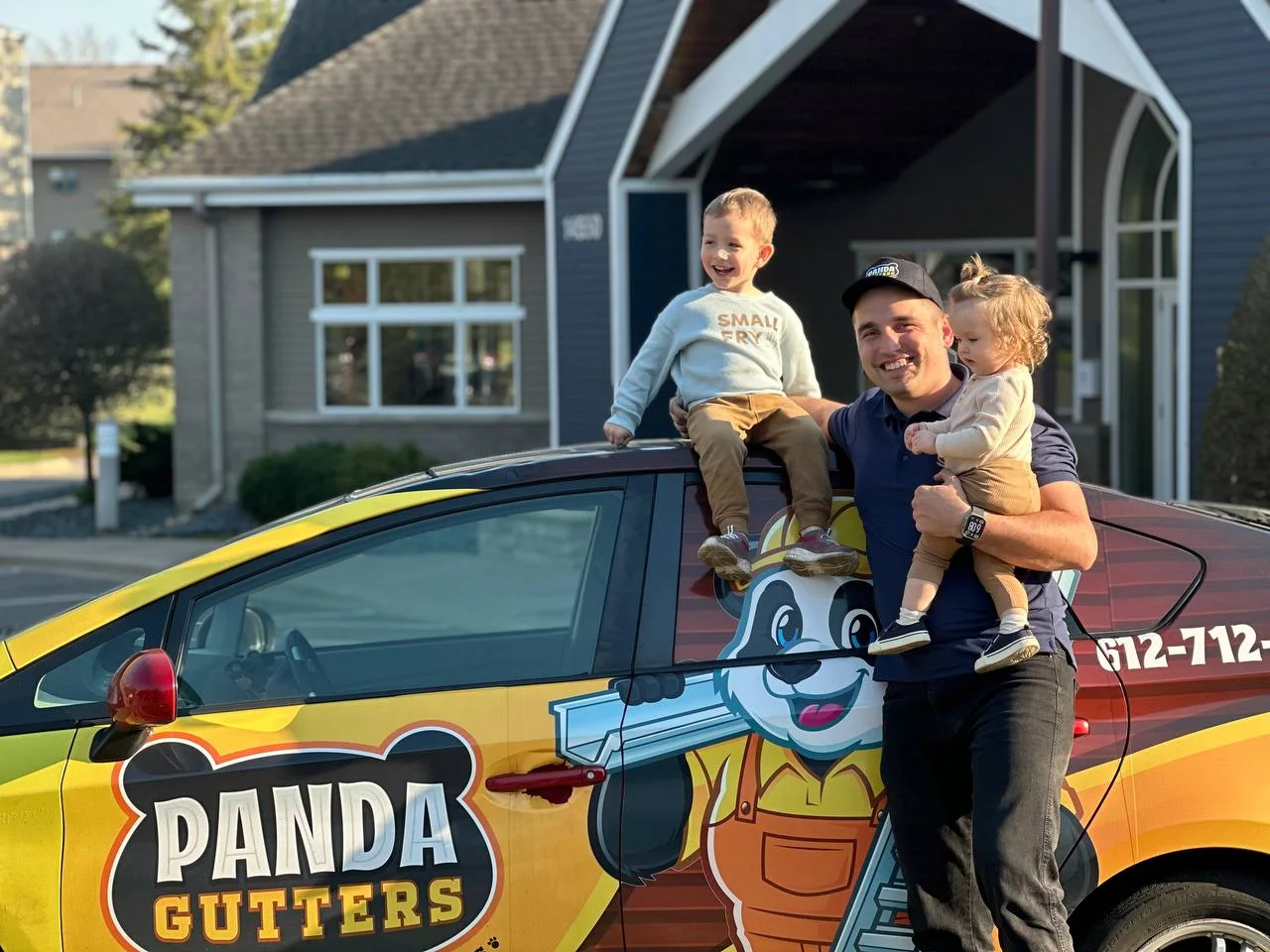 Panda Gutters team — local family-owned gutter company in Minnesota